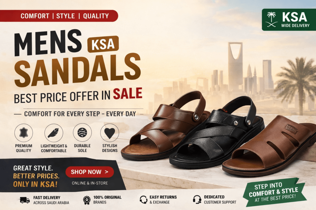 Mens Sandals KSA Best Price Offer in Sale (2026) – Complete Buying Guide